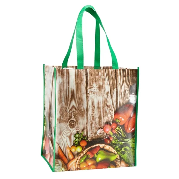 Laminated grocery tote bag made of 115 GSM non-woven material plus... from ASI 37218 Athena Promo (tm)