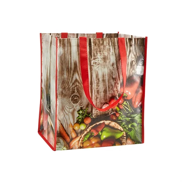Laminated grocery tote bag made of 115 GSM non-woven material plus... from ASI 37218 Athena Promo (tm)