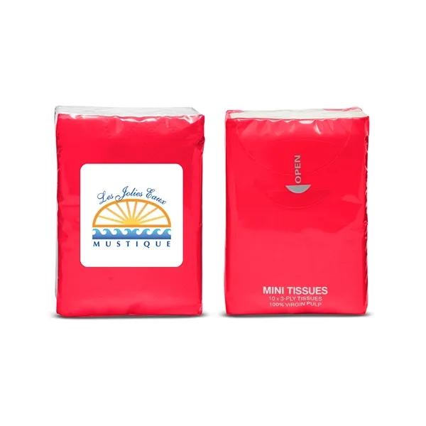 Re-sealable, non-refillable, miniature tissue pack with ten 3-ply tissues.... from ASI 34063 alphabroder