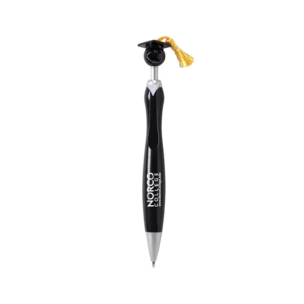 Plunger action pen with black ink and mortarboard/tassel and matching tie... from ASI 34063 alphabroder
