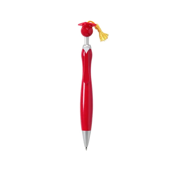 Plunger action pen with black ink and mortarboard/tassel and matching tie... from ASI 34063 alphabroder