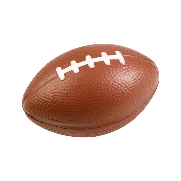 Football shaped stress reliever made of polyurethane foam; customization included.... from ASI 34063 alphabroder