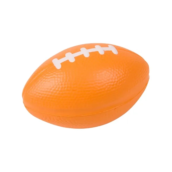 Football shaped stress reliever made of polyurethane foam; customization included.... from ASI 34063 alphabroder