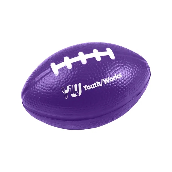 Football shaped stress reliever made of polyurethane foam; customization included.... from ASI 34063 alphabroder