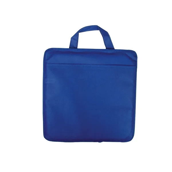 Non-woven, water-resistant stadium cushion with front pocket and carry handle.... from ASI 34063 alphabroder