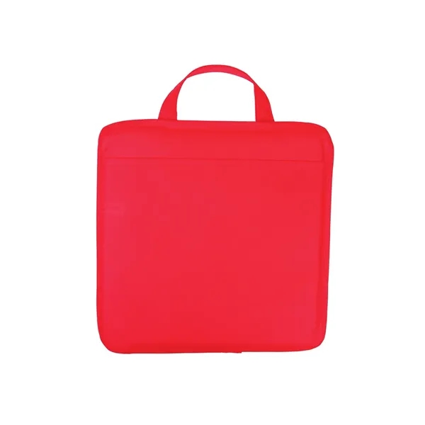Non-woven, water-resistant stadium cushion with front pocket and carry handle.... from ASI 34063 alphabroder