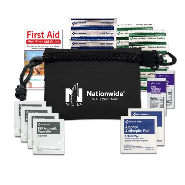 Ideal for your budget-conscious client, this branded first aid kit lets... from ASI 84514 Safety Made