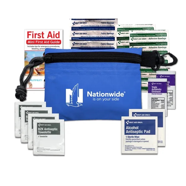 Ideal for your budget-conscious client, this branded first aid kit lets... from ASI 84514 Safety Made