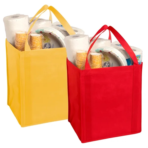 Large size grocery tote bag made of 80 GSM non-woven material... from ASI 37218 Athena Promo (tm)