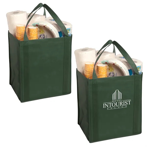 Large size grocery tote bag made of 80 GSM non-woven material... from ASI 37218 Athena Promo (tm)