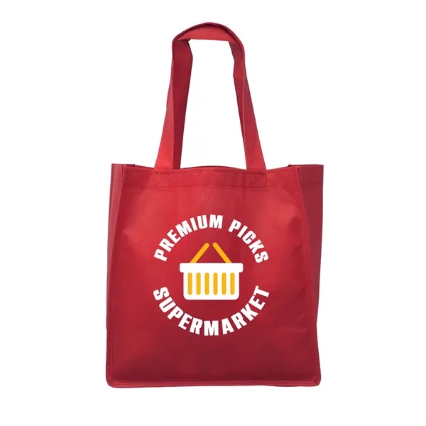 The Clipper Grocery tote bag is made 80 GSM Non-Woven Polypropylene... from ASI 62088 IDProductsource