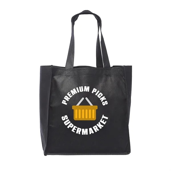 The Clipper Grocery tote bag is made 80 GSM Non-Woven Polypropylene... from ASI 62088 IDProductsource