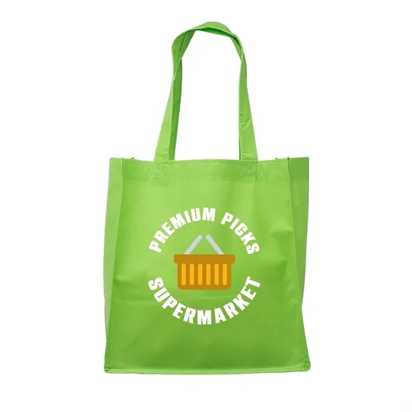 The Clipper Grocery tote bag is made 80 GSM Non-Woven Polypropylene... from ASI 62088 IDProductsource