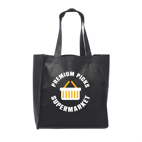 The Clipper Grocery tote bag is made 80 GSM Non-Woven Polypropylene... from ASI 62088 IDProductsource