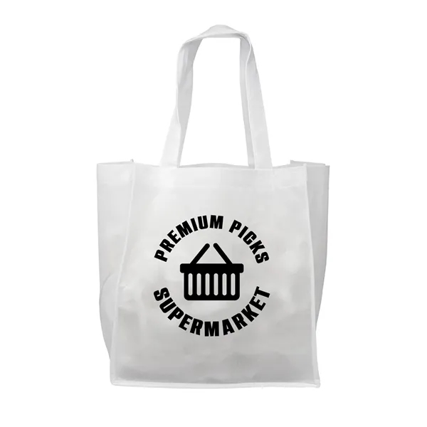 12" x 12.75" x 8" non-woven polypropylene tote bag with roomy... from ASI 62088 IDProductsource