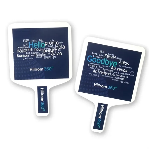 Shaped Hand Fan - Full Color... from ASI 77280 Pepco Poms