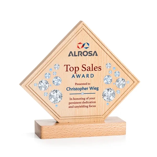 The Hillhurst VividPrint™ Award is an elegant Beechwood diamond award with... from ASI 84592 St Regis Group / St Regis