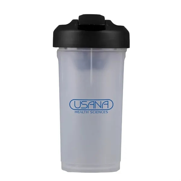 24 oz. shaker bottle with flip-top lid and shaker top design... from ASI 52840 Evans Manufacturing