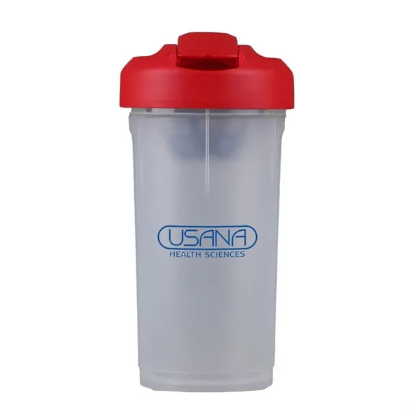 24 oz. shaker bottle with flip-top lid and shaker top design... from ASI 52840 Evans Manufacturing