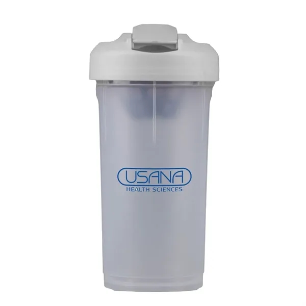 24 oz. shaker bottle with flip-top lid and shaker top design... from ASI 52840 Evans Manufacturing