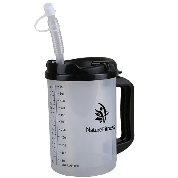 20 oz. insulated travel mug with measurement markings in ounces and... from ASI 52840 Evans Manufacturing