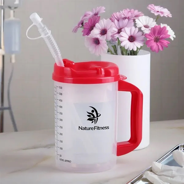 20 oz. insulated travel mug with measurement markings in ounces and... from ASI 52840 Evans Manufacturing