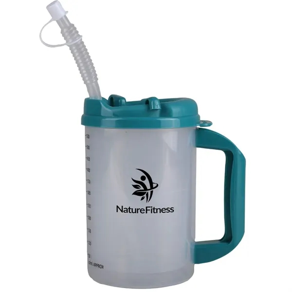 20 oz. insulated travel mug with measurement markings in ounces and... from ASI 52840 Evans Manufacturing