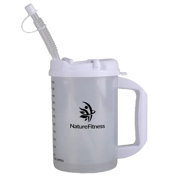 20 oz. insulated travel mug with measurement markings in ounces and... from ASI 52840 Evans Manufacturing