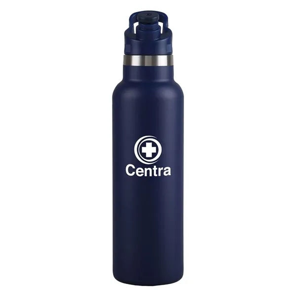 20 oz. double wall vacuum insulated stainless steel bottle with push-pull... from ASI 52840 Evans Manufacturing