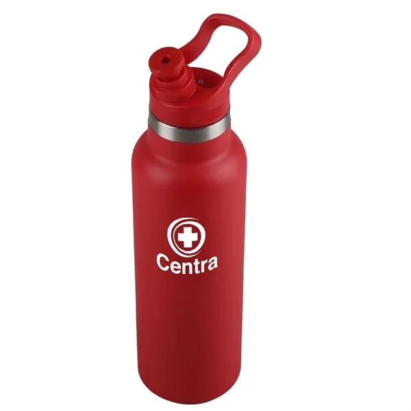 20 oz. double wall vacuum insulated stainless steel bottle with push-pull... from ASI 52840 Evans Manufacturing