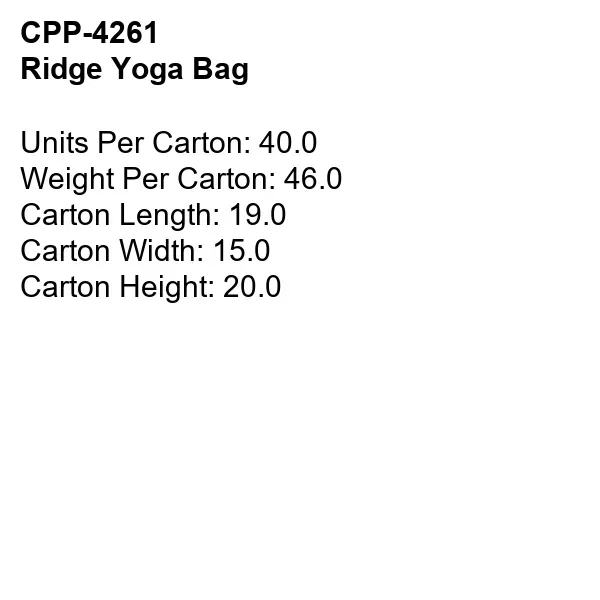 Ridge Yoga Bag... from ASI 30208 A P Specialties / AP Specialties