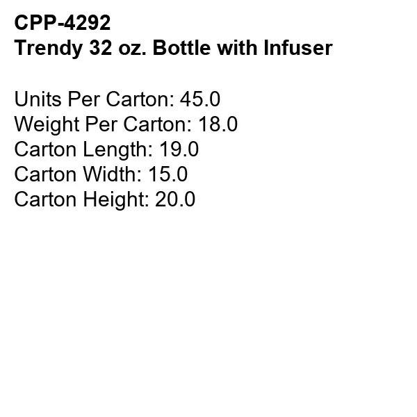 Trendy 32 oz. Bottle With Infuser... from ASI 30208 A P Specialties / AP Specialties