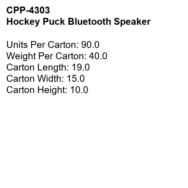 Hockey Puck Bluetooth Speaker... from ASI 30208 A P Specialties / AP Specialties