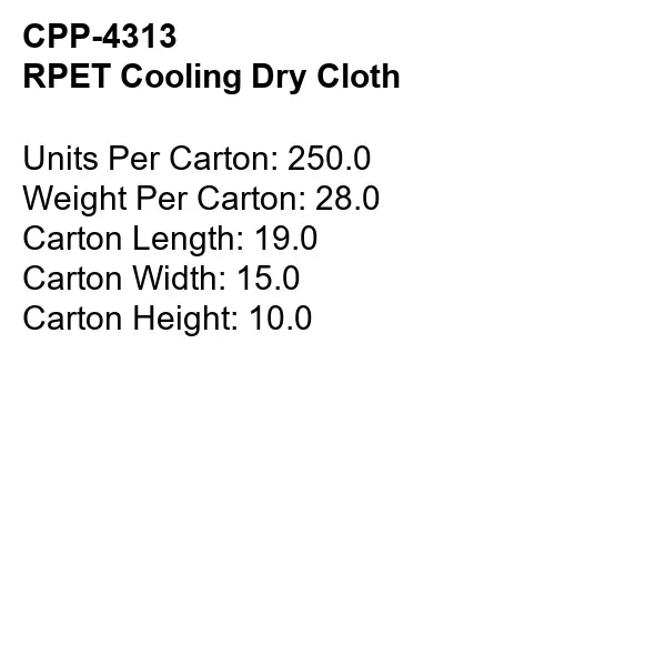 RPET Cooling Dry Cloth... from ASI 30208 A P Specialties / AP Specialties