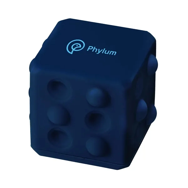 2.25" x 2.25" square push pop silicone fidget ball with dimpled... from ASI 63549 Jornik Manufacturing Corp