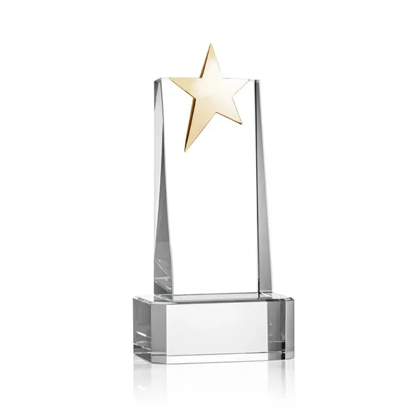 Fanshaw Gold Star VividPrint™ Award on Base - Clear... from ASI 84592 St Regis Group / St Regis