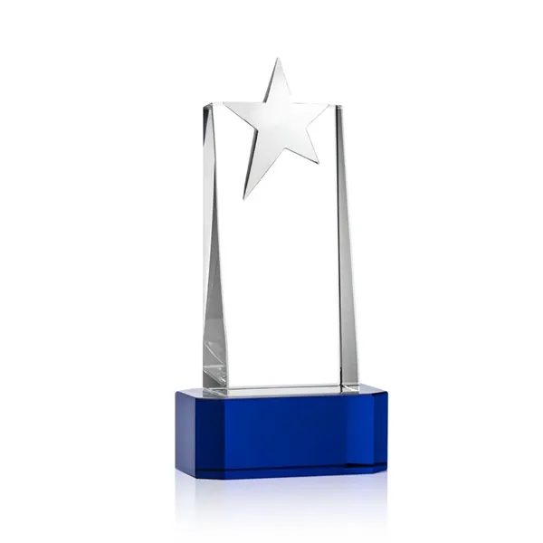 Fanshaw Silver Star VividPrint™ Award on Base - Blue... from ASI 84592 St Regis Group / St Regis