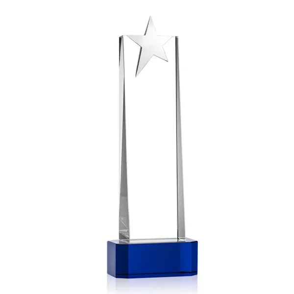 Fanshaw Silver Star VividPrint™ Award on Base - Blue... from ASI 84592 St Regis Group / St Regis