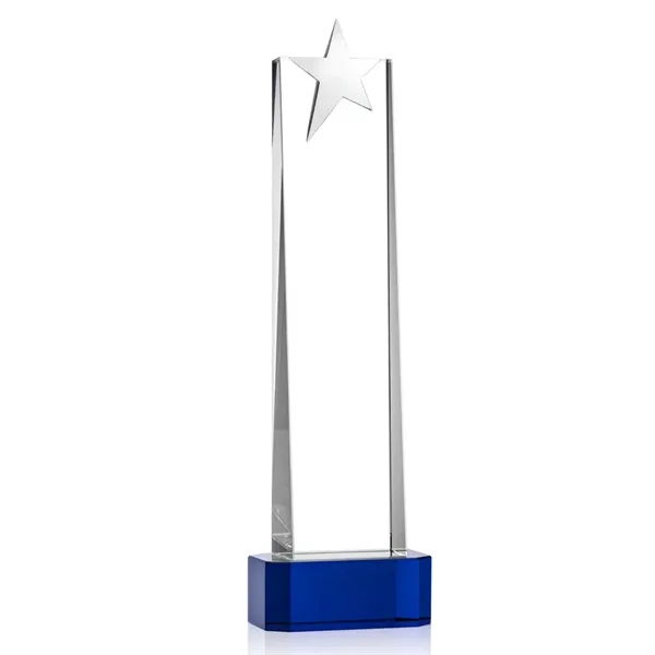 Fanshaw Silver Star VividPrint™ Award on Base - Blue... from ASI 84592 St Regis Group / St Regis