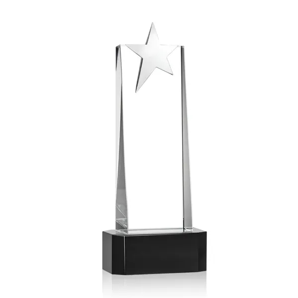 Fanshaw Silver Star VividPrint™ Award On Base - Black... from ASI 84592 St Regis Group / St Regis