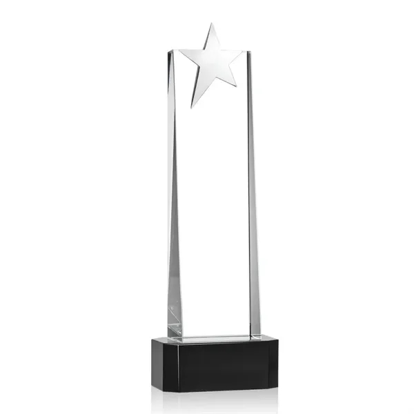 Fanshaw Silver Star VividPrint™ Award On Base - Black... from ASI 84592 St Regis Group / St Regis