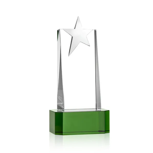 Fanshaw Silver Star VividPrint™ Award On Base - Green... from ASI 84592 St Regis Group / St Regis