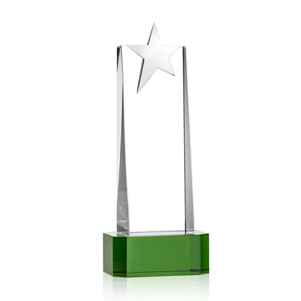 Fanshaw Silver Star VividPrint™ Award On Base - Green... from ASI 84592 St Regis Group / St Regis