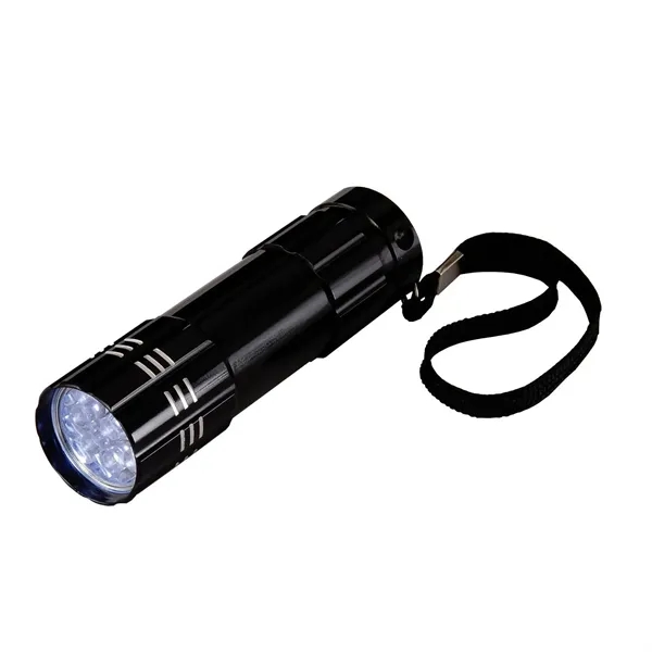 Flashlight made of metal with 9 LEDs.... from ASI 68507 The Magnet Group / Innovations by Magnet™