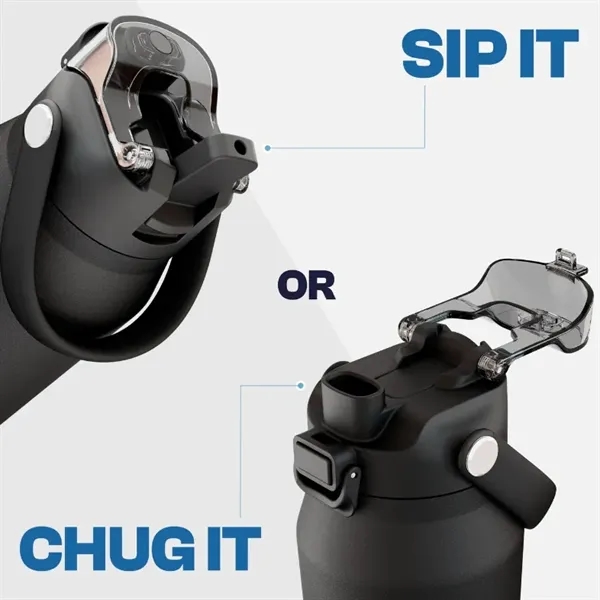 Frost Buddy 32oz double-wall stainless steel water bottle with spill-proof lid... from ASI 72657 Active Life Promo / Active Life