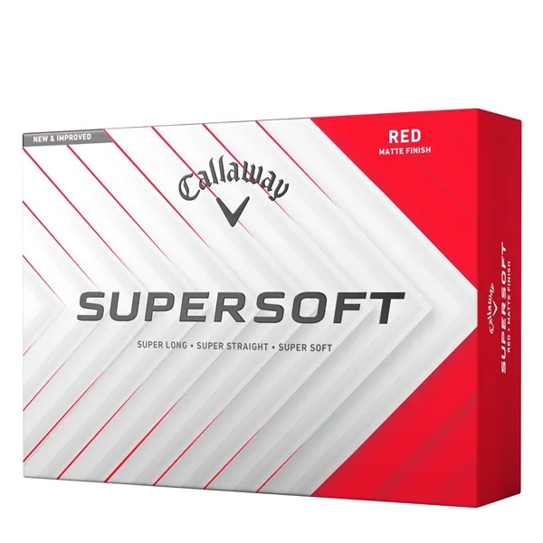 Callaway Supersoft red golf balls; Box contains 12 golf balls and... from ASI 38120 Ball Pro / Diversified Quality Kitchenware