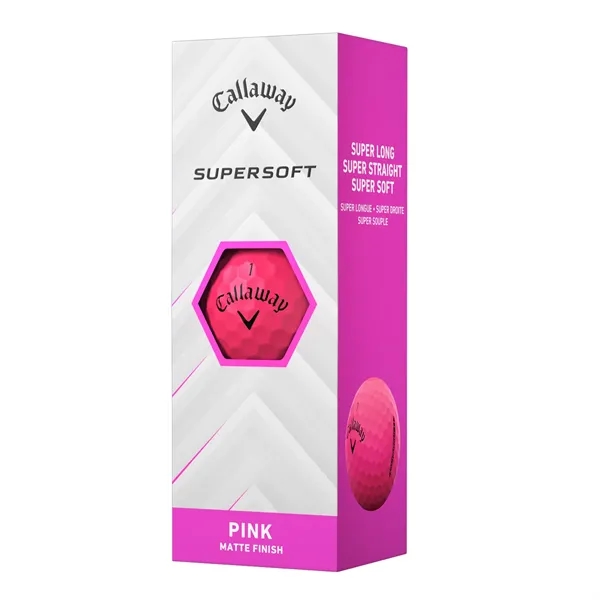 Callaway Supersoft matte pink golf balls; Box contains 12 golf balls... from ASI 38120 Ball Pro / Diversified Quality Kitchenware