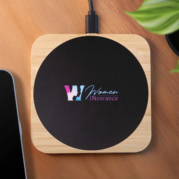 Bambright offers a sleek and eco-friendly 15W wireless charger with backlit... from ASI 61966 HPG / OrigAudio