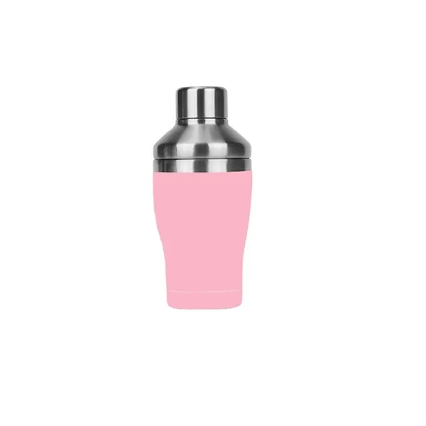 Double wall stainless steel cocktail shaker, 14 oz. plus 1C1P silkscreen... from ASI 37218 Athena Promo (tm)