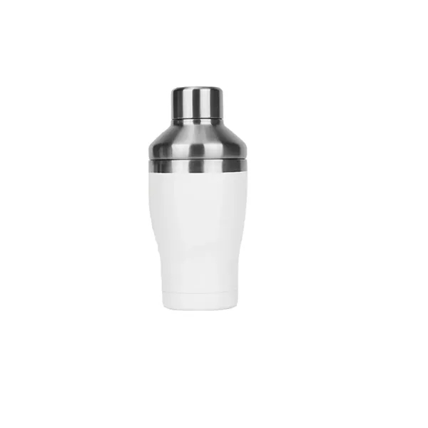 Double wall stainless steel cocktail shaker, 14 oz. plus 1C1P silkscreen... from ASI 37218 Athena Promo (tm)
